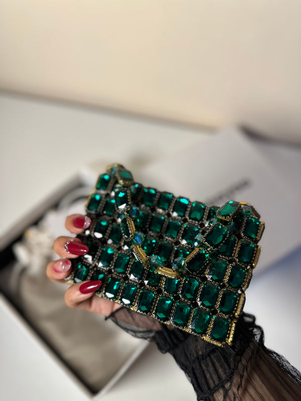 Emerald Gemstone Clutch