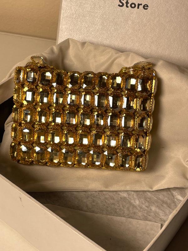 Golden Genstone Clutch