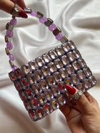 Purple Gemstone Clutch